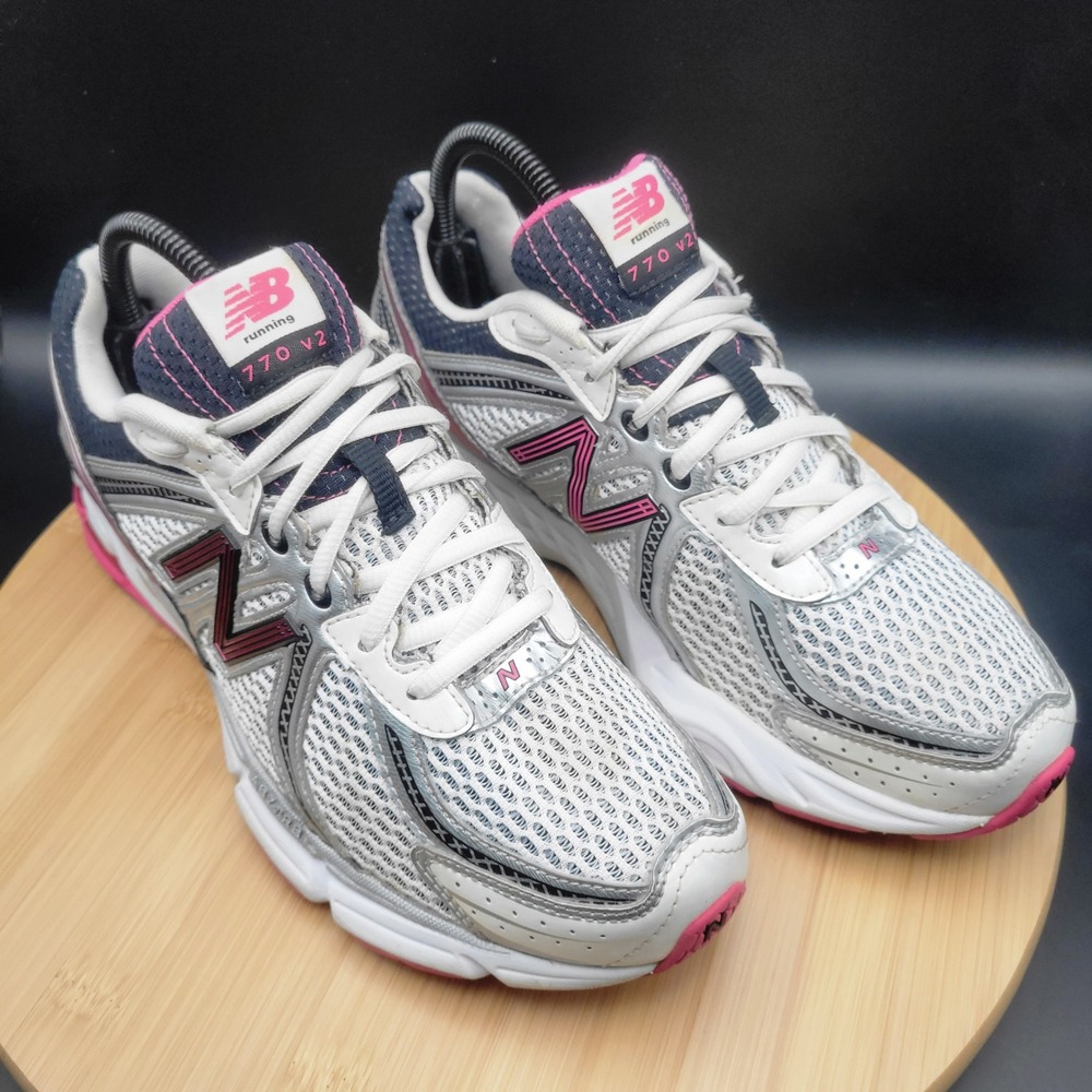New Balance 770 V2 Breast Cancer Awareness White Pink Black Womens 8.5